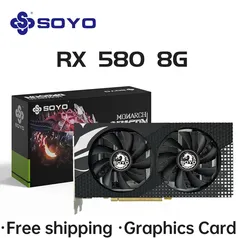 [Taxa Inclusa] - Placa de Vídeo Soyo RX 580 2048sp 8GB