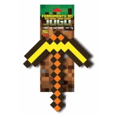 Picareta de Ouro Decorativa - Minecraft