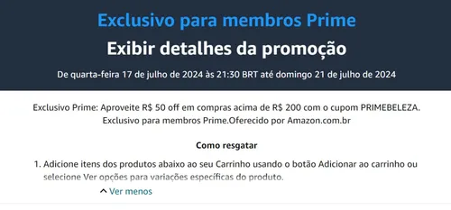 Imagem na descrição da promoção