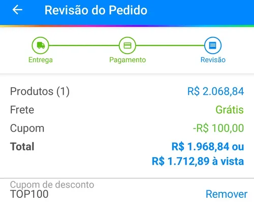 Imagem na descrição da promoção