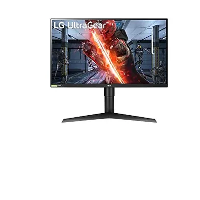 Foto do produto Monitor LG UltraGear 27GN750-27" IPS Full HD, 240Hz, 1ms (GtG), NVIDIA G-Sync, HDMI, USB 3.0 e Ajustes de Inclinação, Preto