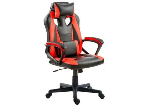 Cadeira Gamer Nell Preta e Vermelha Nell100 | R$570