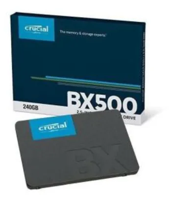 SSD CRUCIAL BX500 240 GB - [R$ 228]