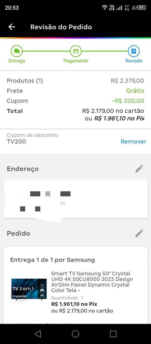 Imagem na descrição da promoção