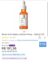 Sérum Anti-Idade La Roche-Posay - Salicyli C10 R$191 [R$131 Cashback]