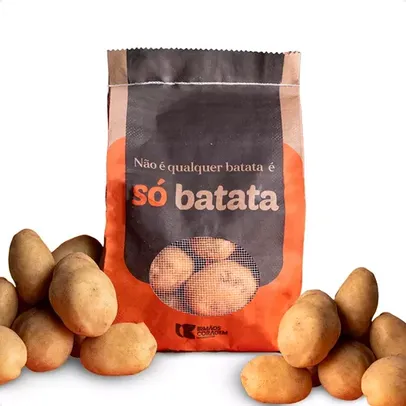 Só Batata Escovada E Selecionada 3kg In Natura Refrigerável