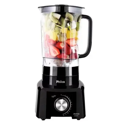 Liquidificador Philco PH900 Preto 1200W com 12 Velocidades