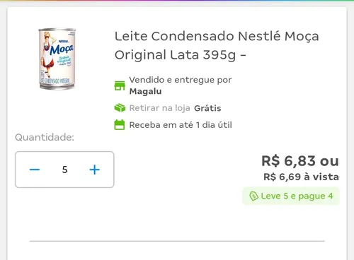 Imagem na descrição da promoção