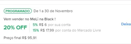 Imagem na descrição da promoção