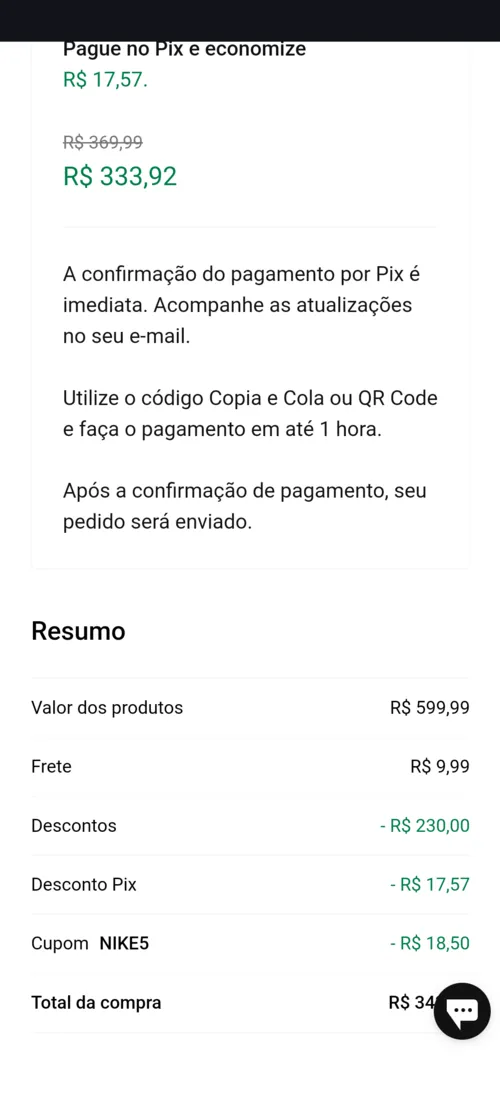 Imagem na descrição da promoção