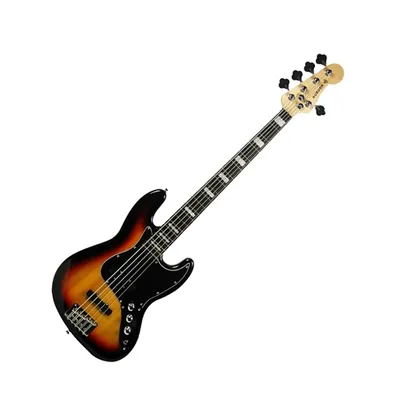 Contrabaixo Elétrico 5 Cordas Auburn Music AUBCB513 Jazz Bass Sunburst