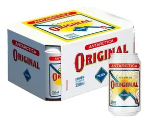 Cerveja Lata 350ml Pack 12 Unidades Original Antárctica