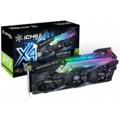 Placa de Vídeo Inno3D RTX 3070 iChill X4, LHR, 8GB, GDDR6, DLSS, Ray Tracing, C30704-08D6X-1710VA35H