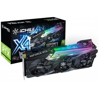 Placa de Vídeo Inno3D RTX 3070 iChill X4, LHR, 8GB, GDDR6, DLSS, Ray Tracing, C30704-08D6X-1710VA35H