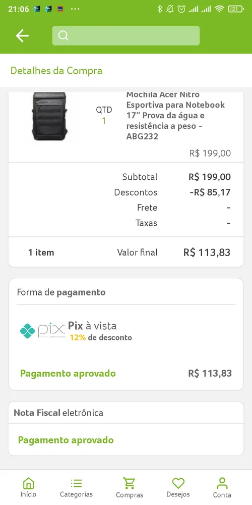 Imagen na descrição da promoção