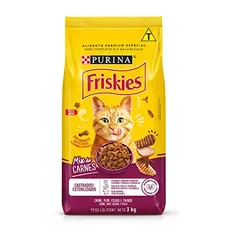 PRIME - Ração Gatos Castrados Friskies Mix de Carne 3kg