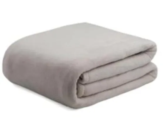 Cobertor Casal Microfibra Flannel Naturalle Fashion em Poliéster – Dove | R$85