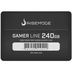 SSD Rise Mode Gamer Line 240GB, SATA, Leitura 535MB/s, Gravação 435MB/s - RM-SSD-240