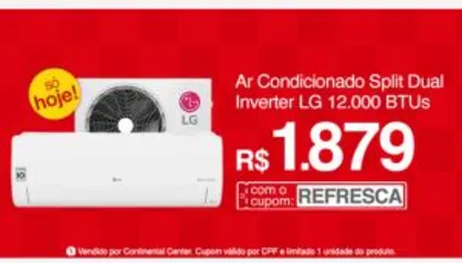 Ar condicionado LG 12.000 dual inverter Voice 220v | R$1879