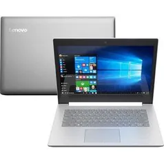 Notebook Lenovo Ideapad 320 Core i3-6006u 4GB 1TB Tela Full HD 14" Windows 10 - Prata - R$ 1369