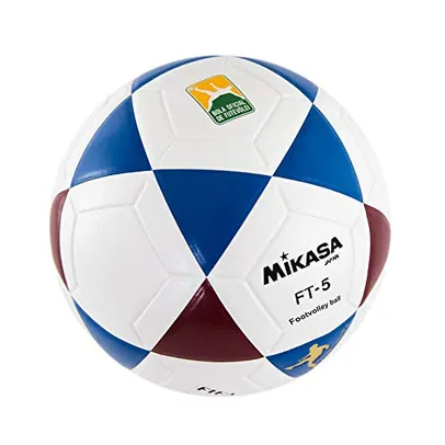 Bola de Futevôlei FT-5 BR Branco Vinho e Azul, Mikasa