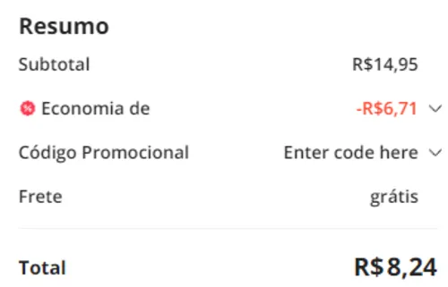 Imagem na descrição da promoção