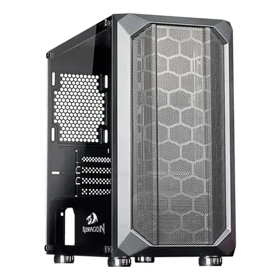 Gabinete Gamer Redragon Sideways, Mini Tower, M-ATX, Lateral Vidro Temperado, Preto - GC-709BK