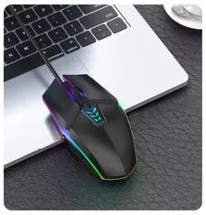 [Contas Novas] Mouse Gamer 1600 dpi 6 botões luz rgb