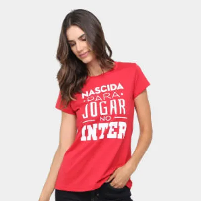 bug Camiseta Internacional Nascida Para Jogar Feminina + Masculina = Paga só o Frete