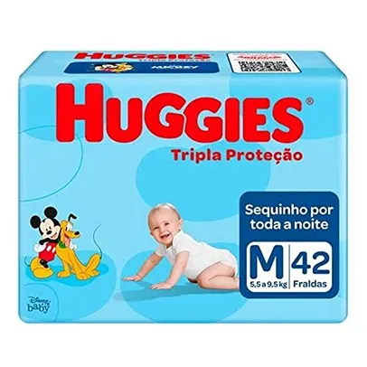 [REC] Fralda Huggies Tripla Proteção M - 42 fraldas (0,85 a tira)