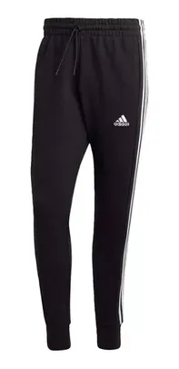 Calça Moletinho Afunilada Essentials 3-stripes adidas