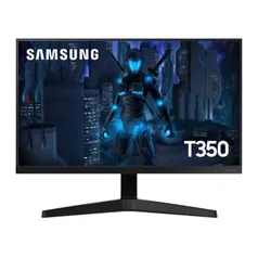 Monitor Gamer Samsung T350, 24, IPS, FHD, 5ms, 75Hz, FreeSync, HDMI/VGA, LF24T350FHLMZD