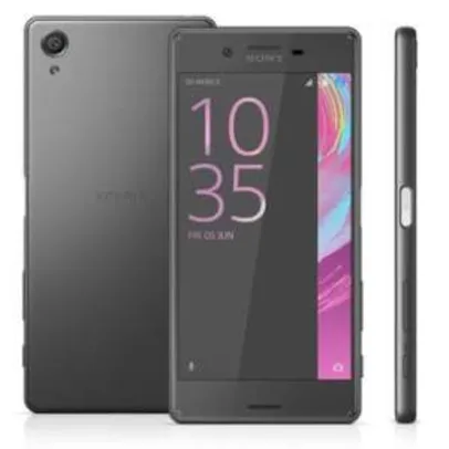 Smartphone Sony Xperia X F5122 Preto Dual Chip Android 6.0 4G Wi-Fi Câmera 23MP