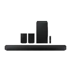 Soundbar Samsung HW-Q990D, com 11.1.4 canais, Dolby Atmos, Sincronia Sonora e Alexa Built-in