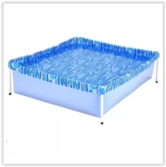 Piscina Infantil Quadrada Estrutural PVC 400 Litros - Mor