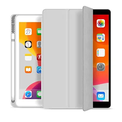 Capa Novo iPad 7a, 8a e 9a Geração 10.2″ WB - Premium Slim Antichoque com Compart. para Pencil - Cin