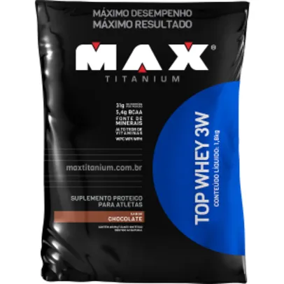 TOP WHEY 3W 1,8 KG REFIL - MAX TITANIUM por R$ 213
