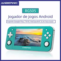 Console de Jogos Portátil Android 12 OLED ANBERNIC RG505 