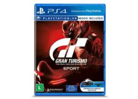 Gran Turismo Sport - PS4 - R$38