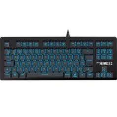 Teclado Mecânico Gamer Gamdias Hermes E2 Led Blue, Switch Blue, ABNT2, HERMES E2 BLUE BR/BLUE