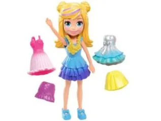 Boneca Polly Pocket Pronta para Festa - com Acessórios Mattel | R$ 27