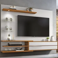 Painel Para TV até 60 polegadas 1 porta Nt1115 Off White/Feijó Trend - Notável 
