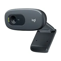 Webcam HD Logitech C270 com Microfone Embutido e 3 MP para Chamadas e Gravações em Vídeo Widescreen