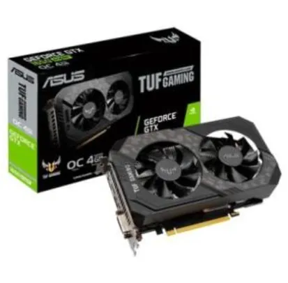 Placa de Vídeo Asus TUF Gaming NVIDIA GeForce GTX 1650 Super OC, 4GB | R$ 1300