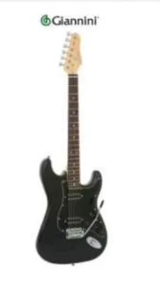 Saindo por R$ 390: [kabum] Guitarra Giannini Stratocaster Preto Fosco - G-102 SBK/BK | Pelando