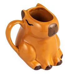 Caneca 3D capivara xícara de animais decoração cerâmica