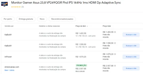 Imagem na descrição da promoção