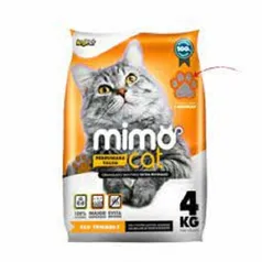 Areia Sanitaria Mimo Cat Perfumada Talco 4kg Laranja