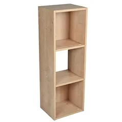 Estante para livros Falkk Torre 3 nichos 90cm Amadeirada