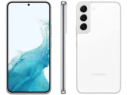 Foto do produto Smartphone Samsung Galaxy S22 5G, 128GB, 8GB RAM, Tela Infinita De 6.1" Branco